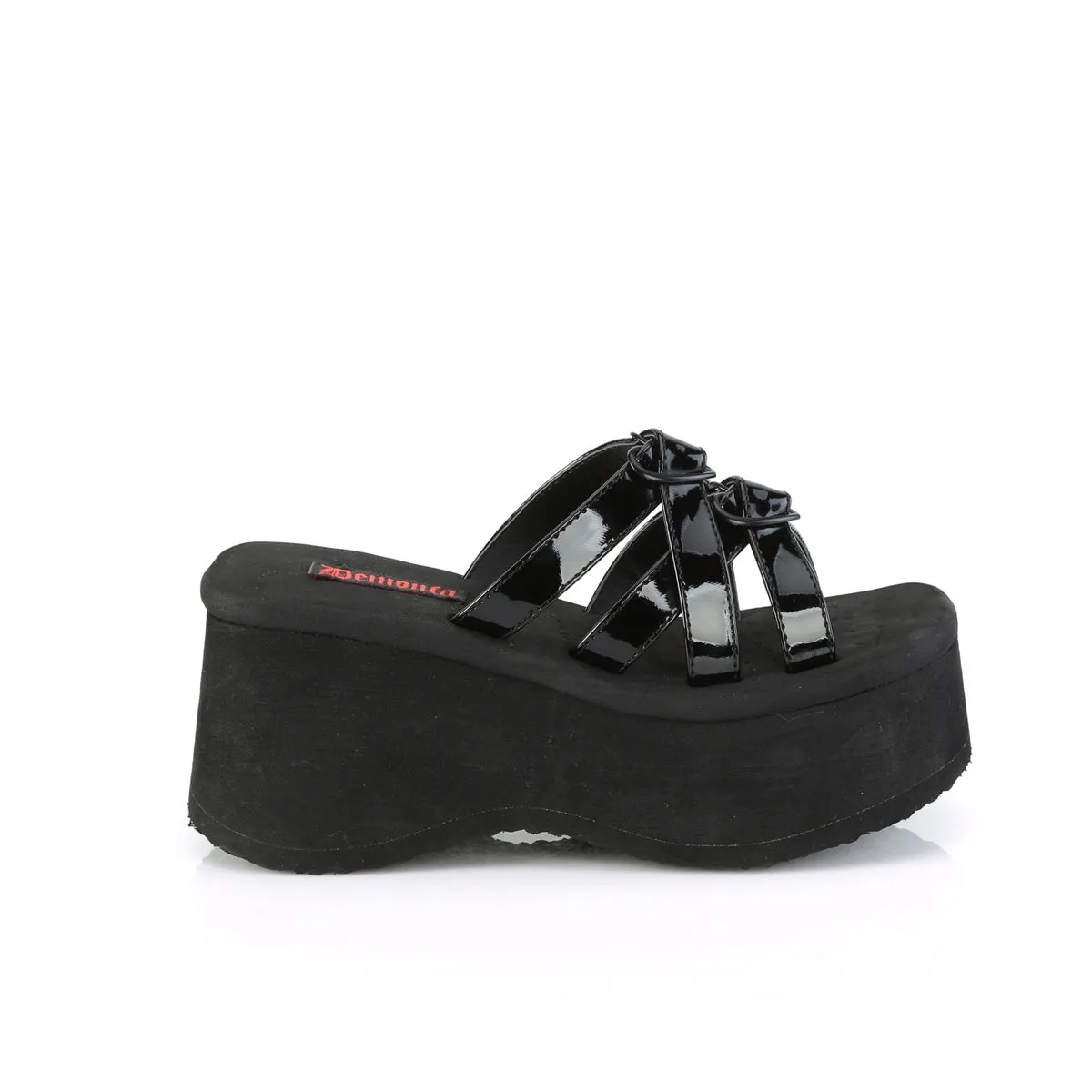 3 Inch Platform FUNN-15 Black Patent