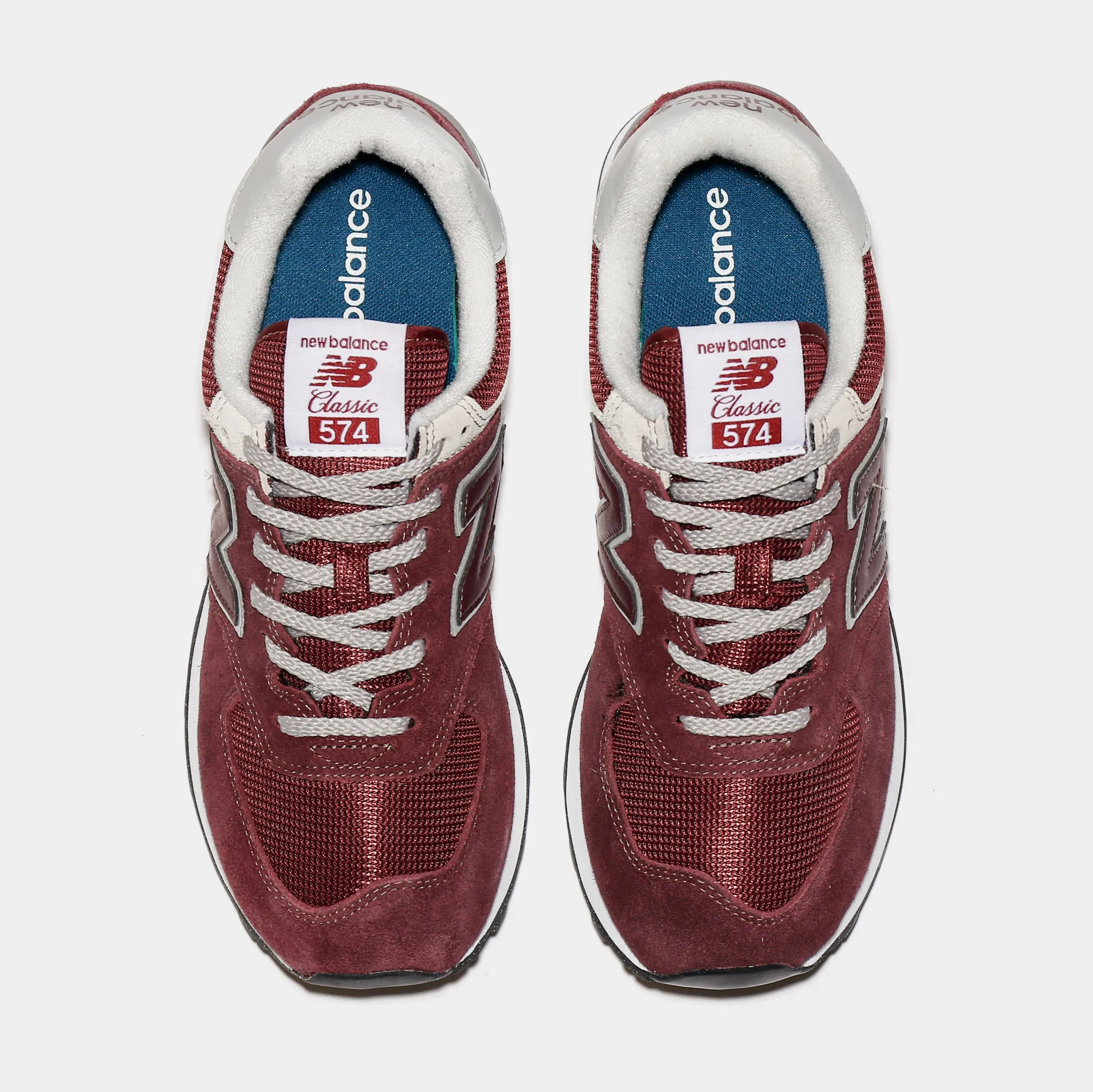 574 Core Burgundy Mens Running Shoes (Red)