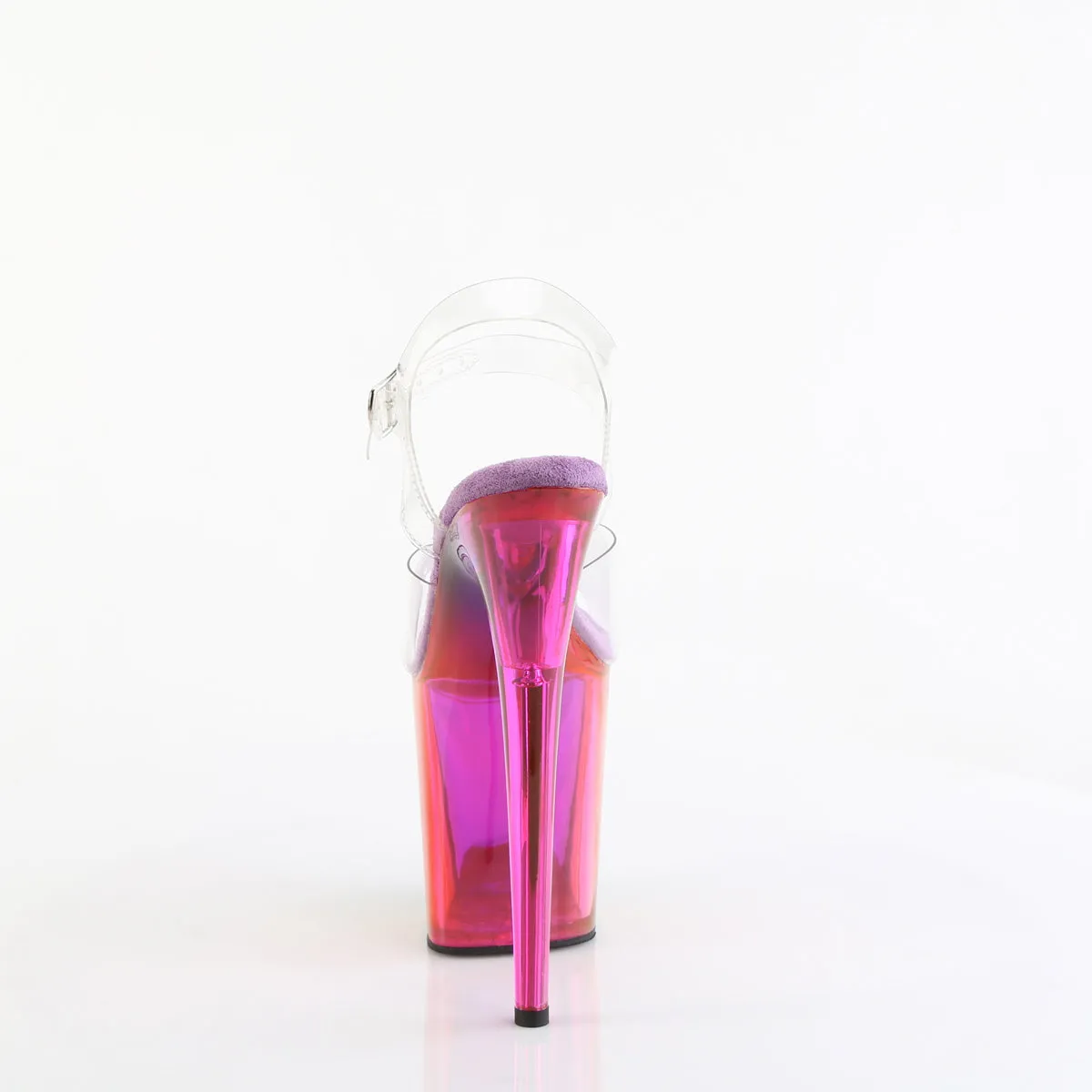 8 Inch Heel FLAMINGO-808RMT Clear Rainbow