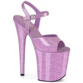 8 Inch Heel FLAMINGO-809GP Lilac Glitter