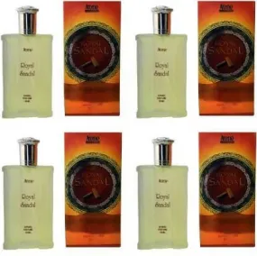 A one Royal Sandal Perfume For men 100ML Each (Pack of 4)