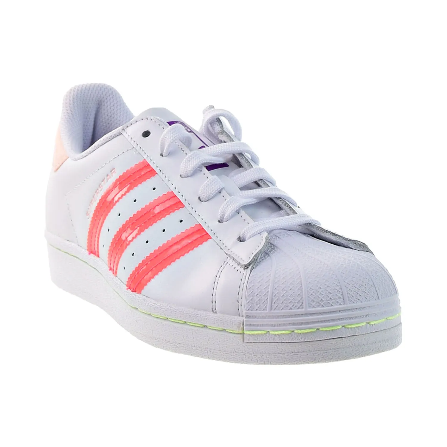 Adidas Superstar Women's Shoes Cloud White-Signal Pink-Shock Purple