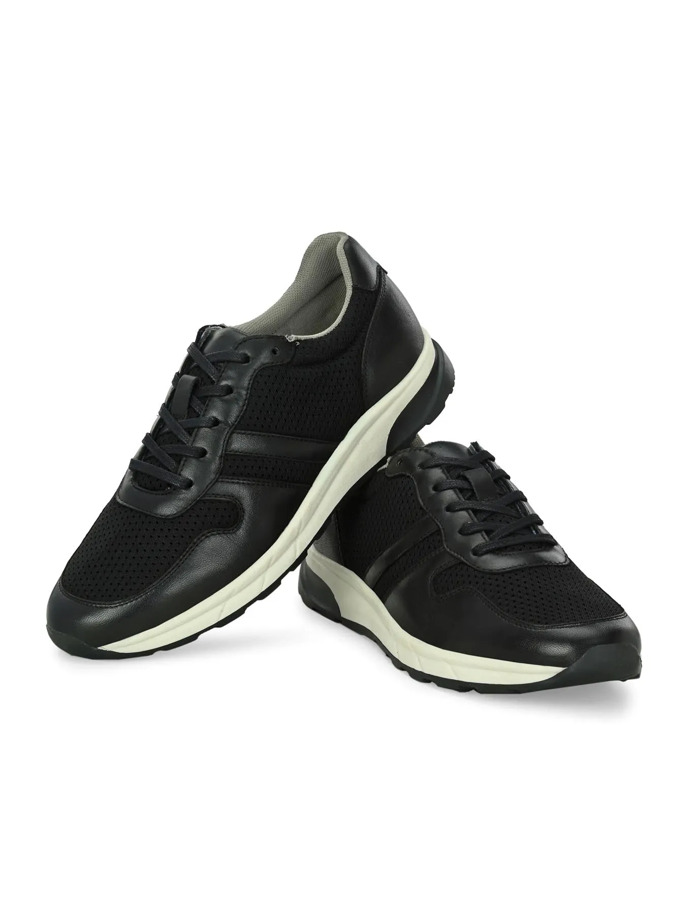 Alberto Torresi Genuine Leather 569 Black Sneakers