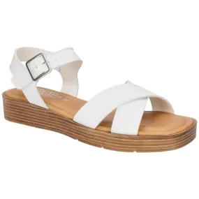 Bella Vita Womens Car-Italy Leather Dressy Wedge Sandals