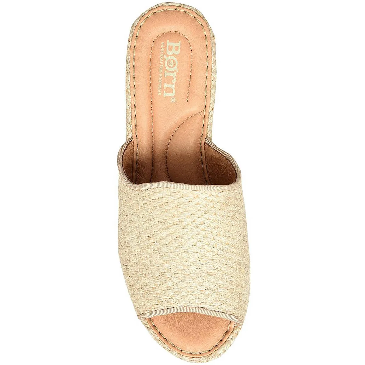 Born Womens Lilah Comfort Insole Woven Wedge Sandals