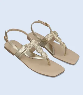 BW8050-GOLDEN-Women Casual Sandal