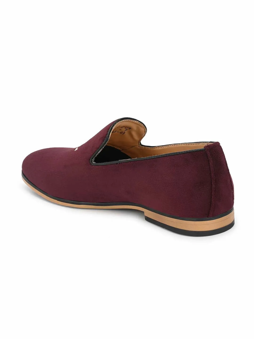 Cherry Anchor Embroidered Loafers