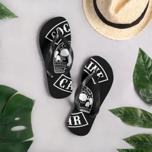 COCAINE &amp; CAVIAR SKULL FLIP FLOPS