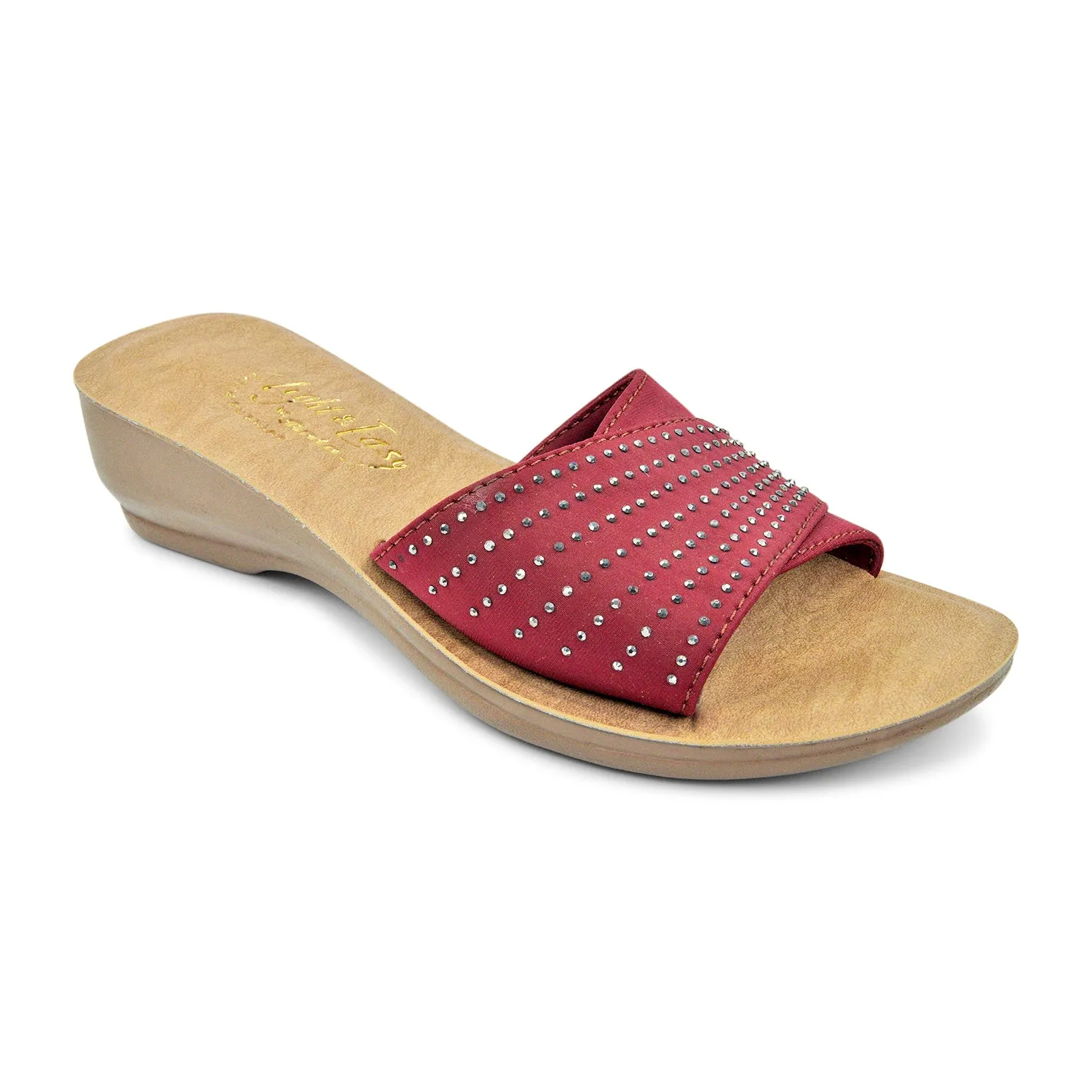 DEVI Red Chappal for Women