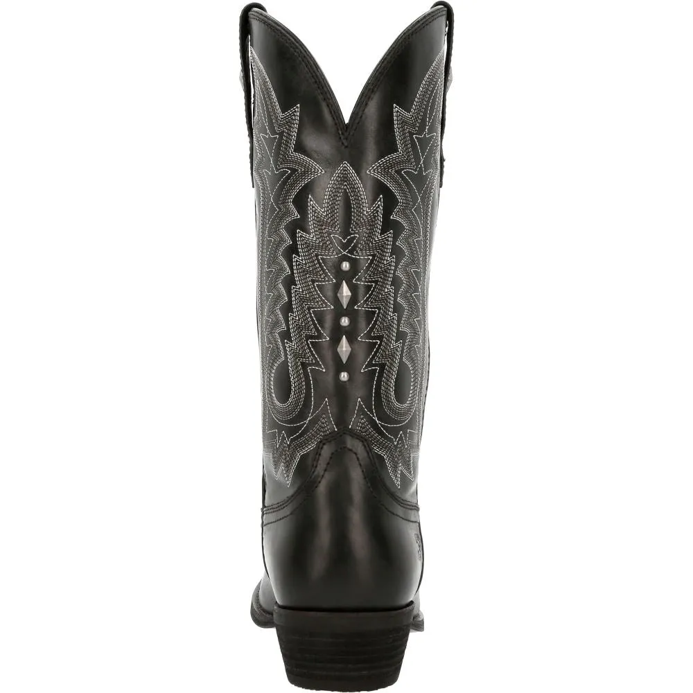 'Durango' Women's 12" Crush Western Snip Toe - Midnight