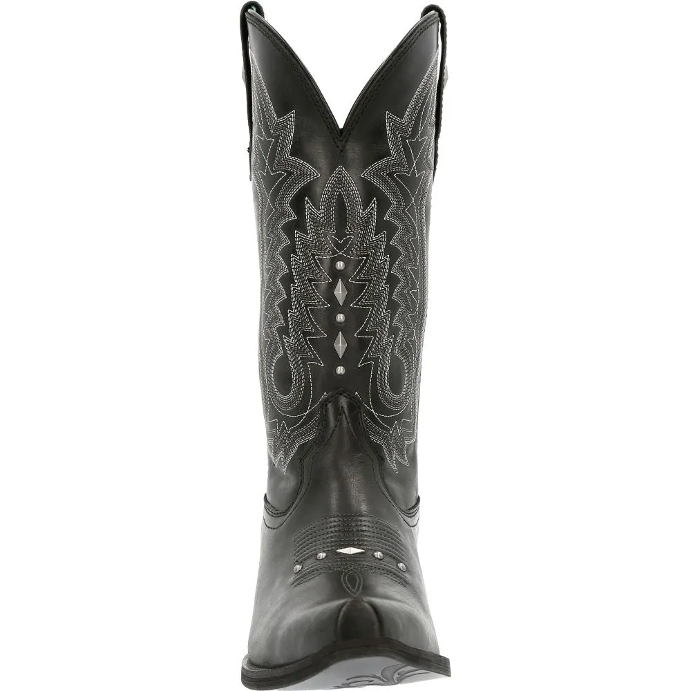 'Durango' Women's 12" Crush Western Snip Toe - Midnight