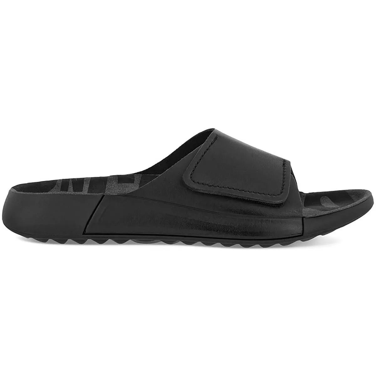 ECCO Womens 2nd Cozmo Leather Slip On Slide Sandals