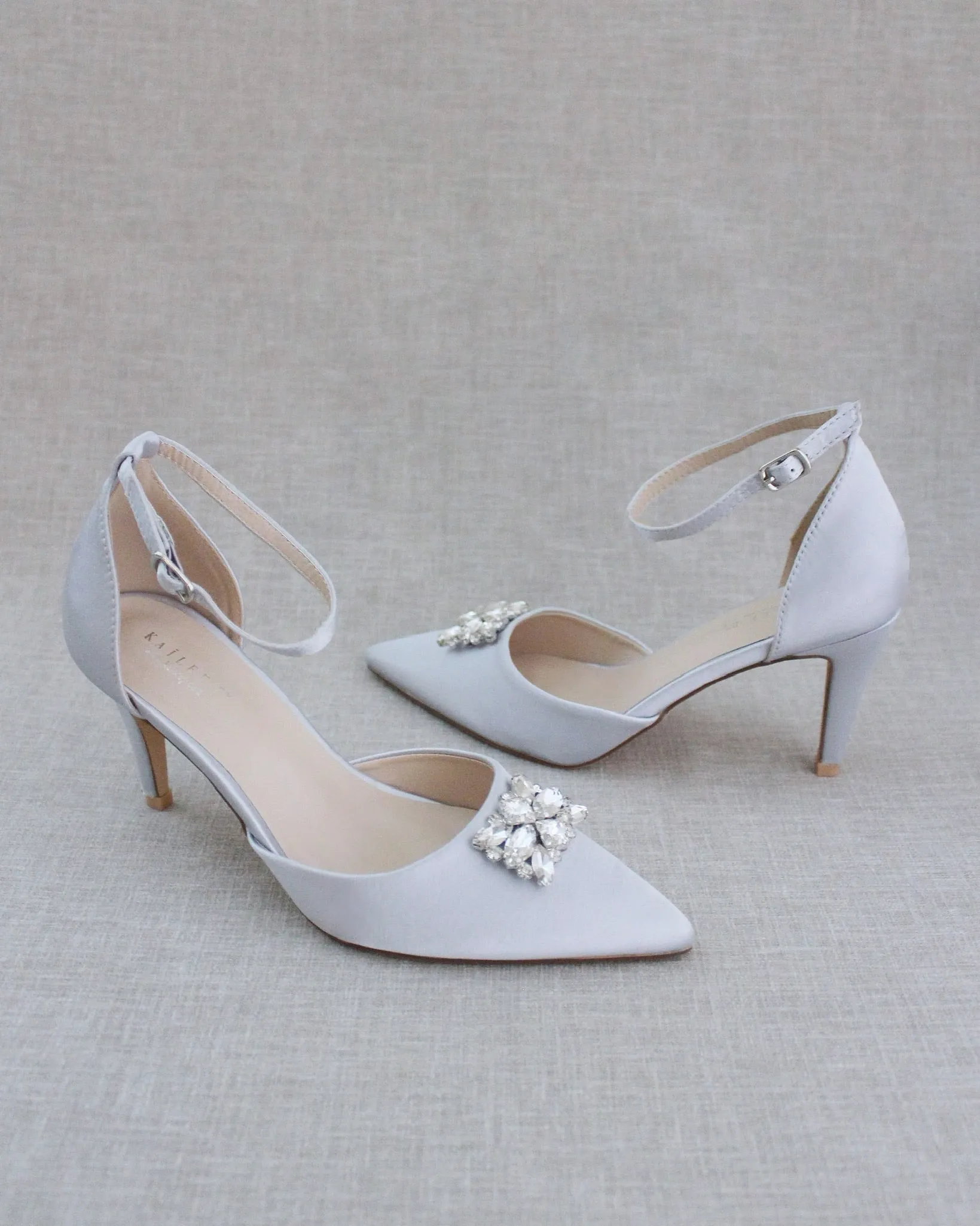 Evening Heels with Rectangular Brooch