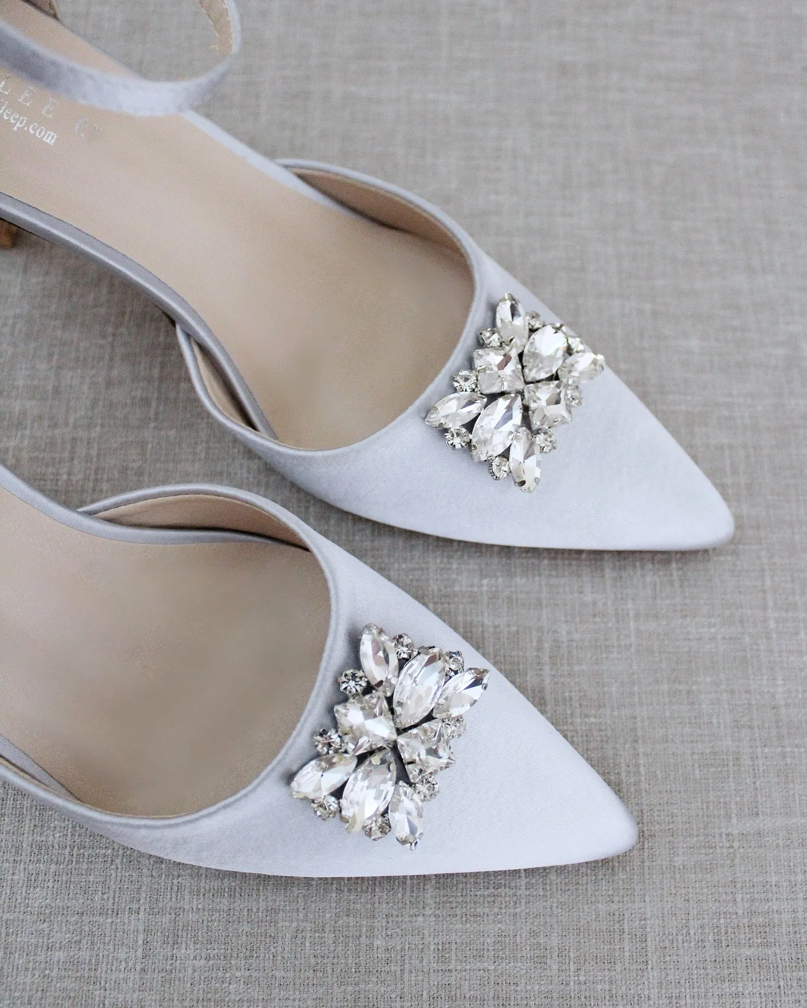 Evening Heels with Rectangular Brooch