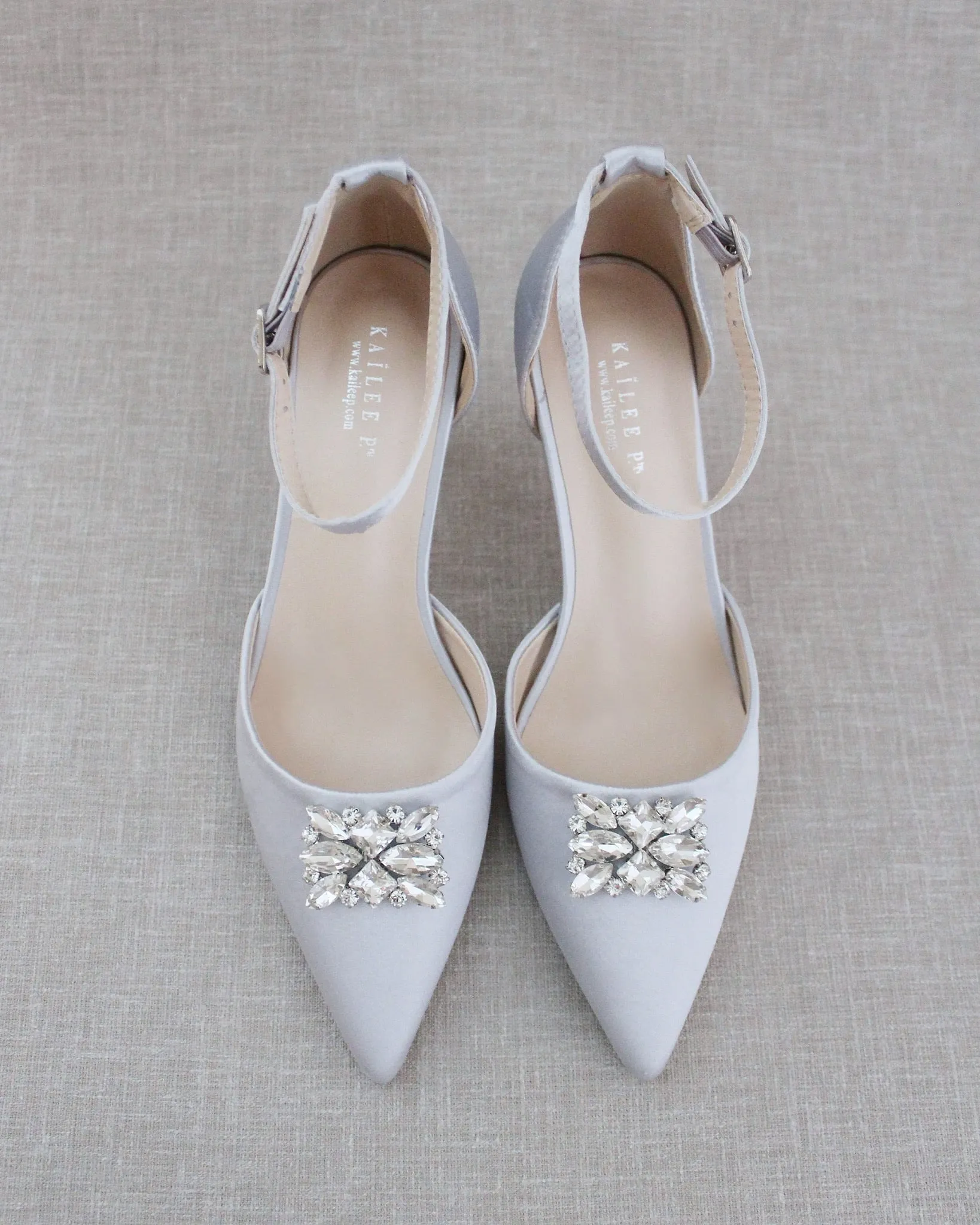 Evening Heels with Rectangular Brooch