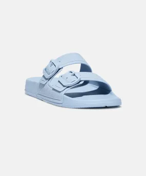 FitFlop iQushion Two Bar Buckle Slides Blue