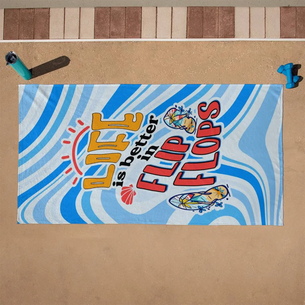 Flip Flops | Beach Towel