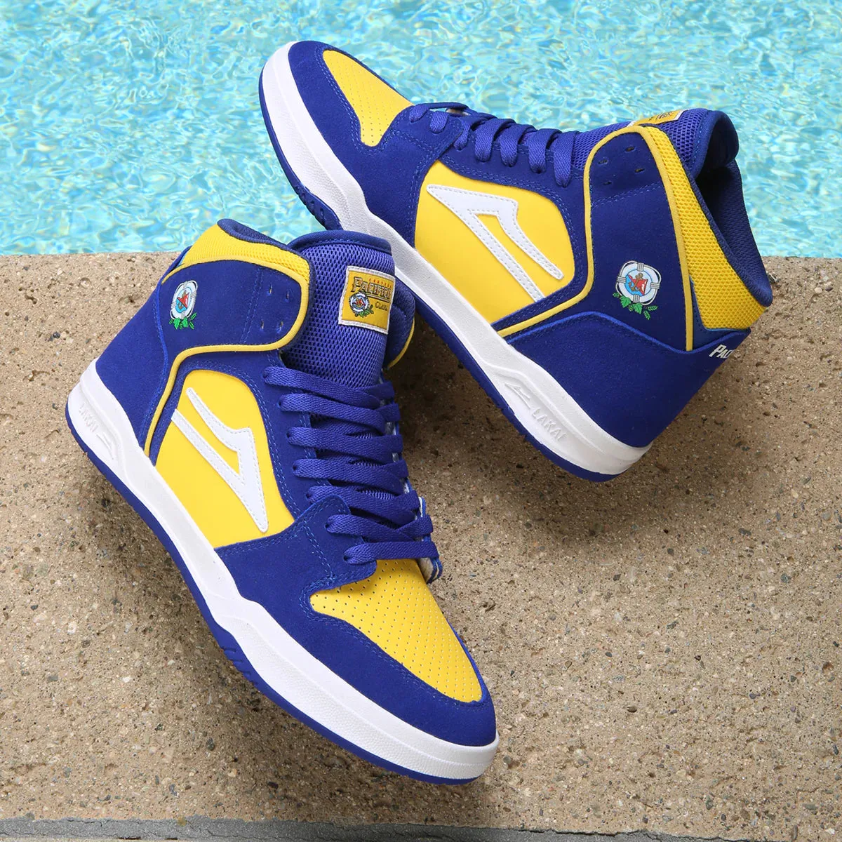 Lakai Shoes Telford - Blue/Yellow Suede