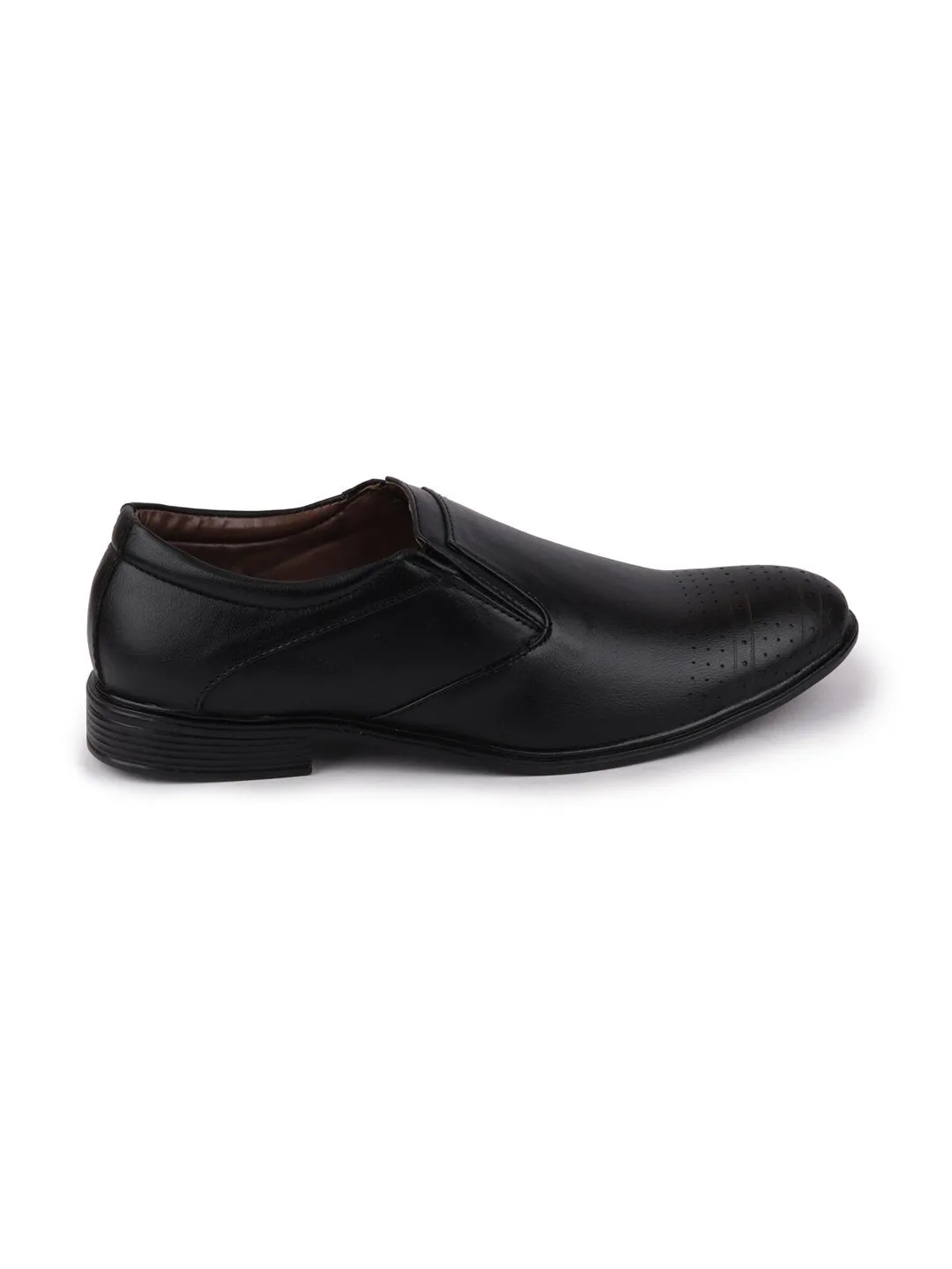 Men Black Formal Slip-On Shoes