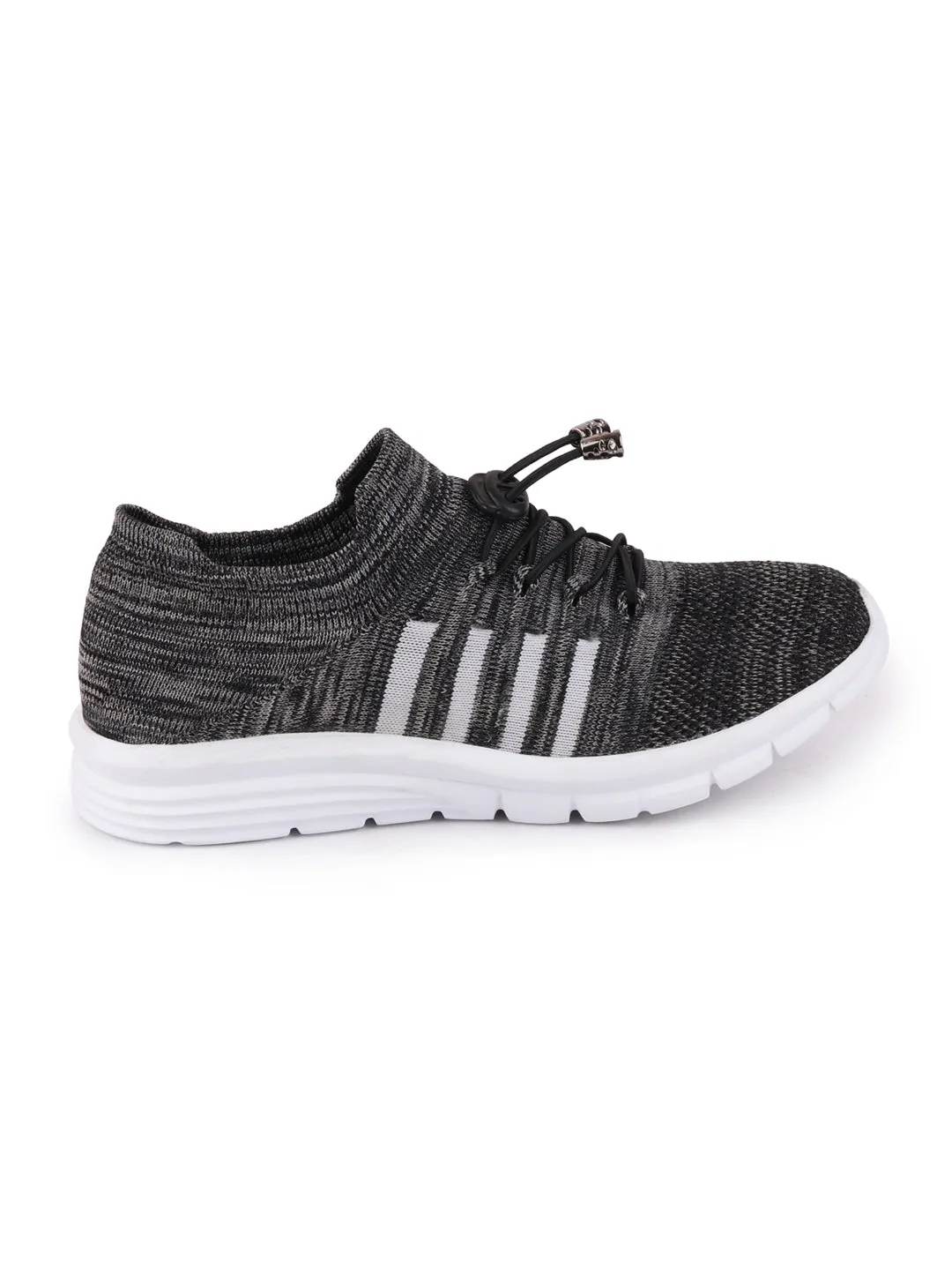 Men Grey Sports Lace-Up Walking Shoes