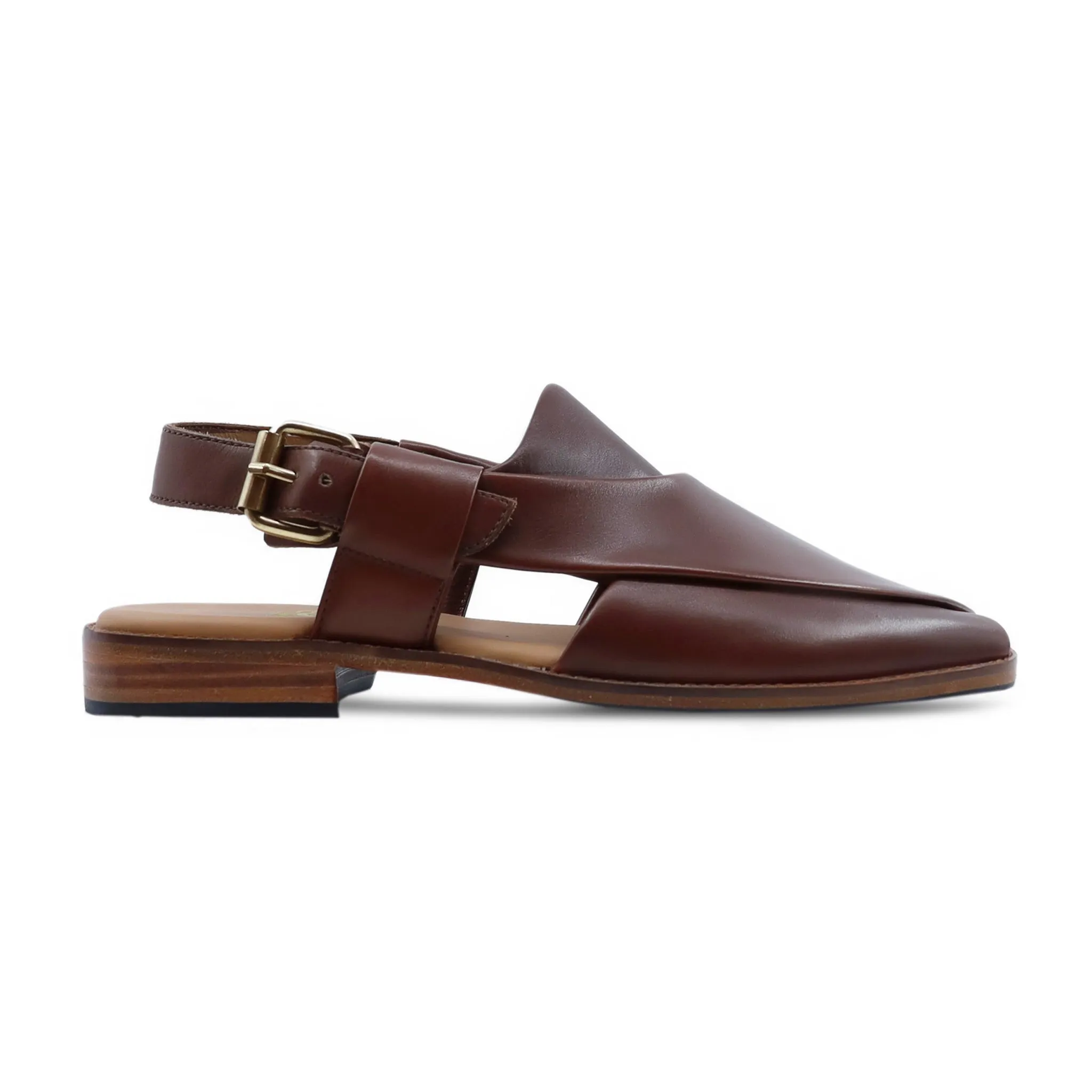 Oak - Men's Brown Calf Leather Sandal