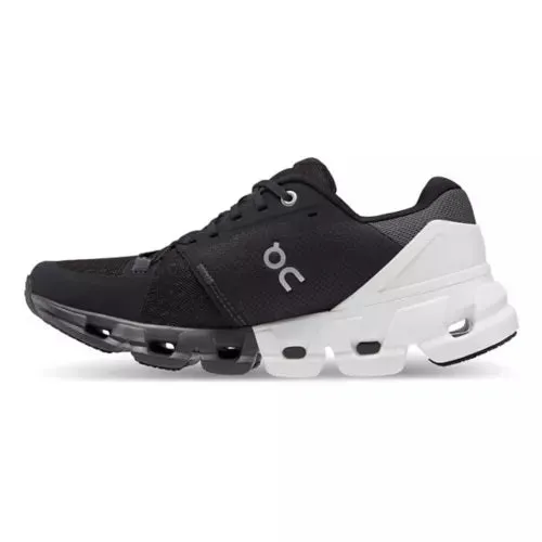 'On Running' Women's Cloudflyer 4 - Black / White (Wide)