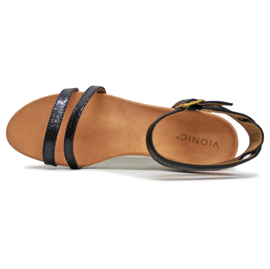 Orlanda Leather Women's Wedge Sole Sandals