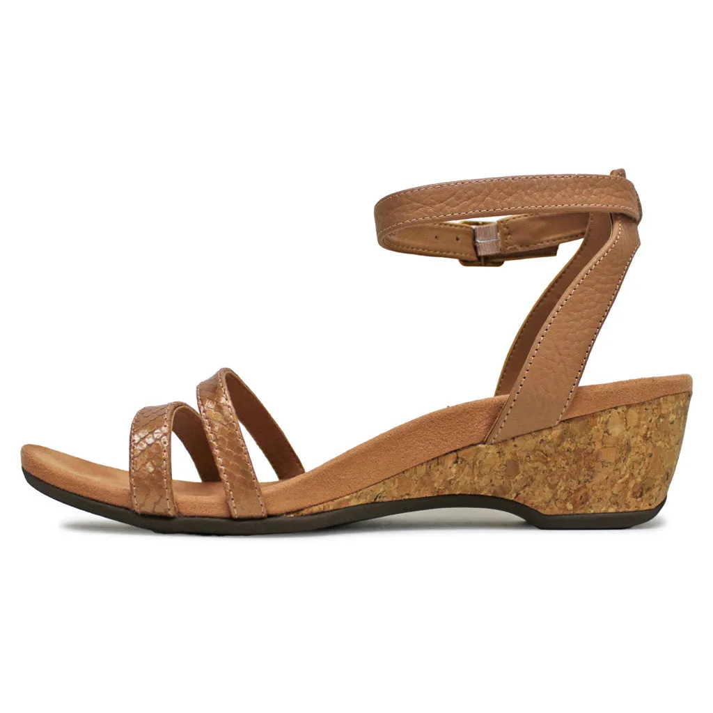 Orlanda Leather Women's Wedge Sole Sandals