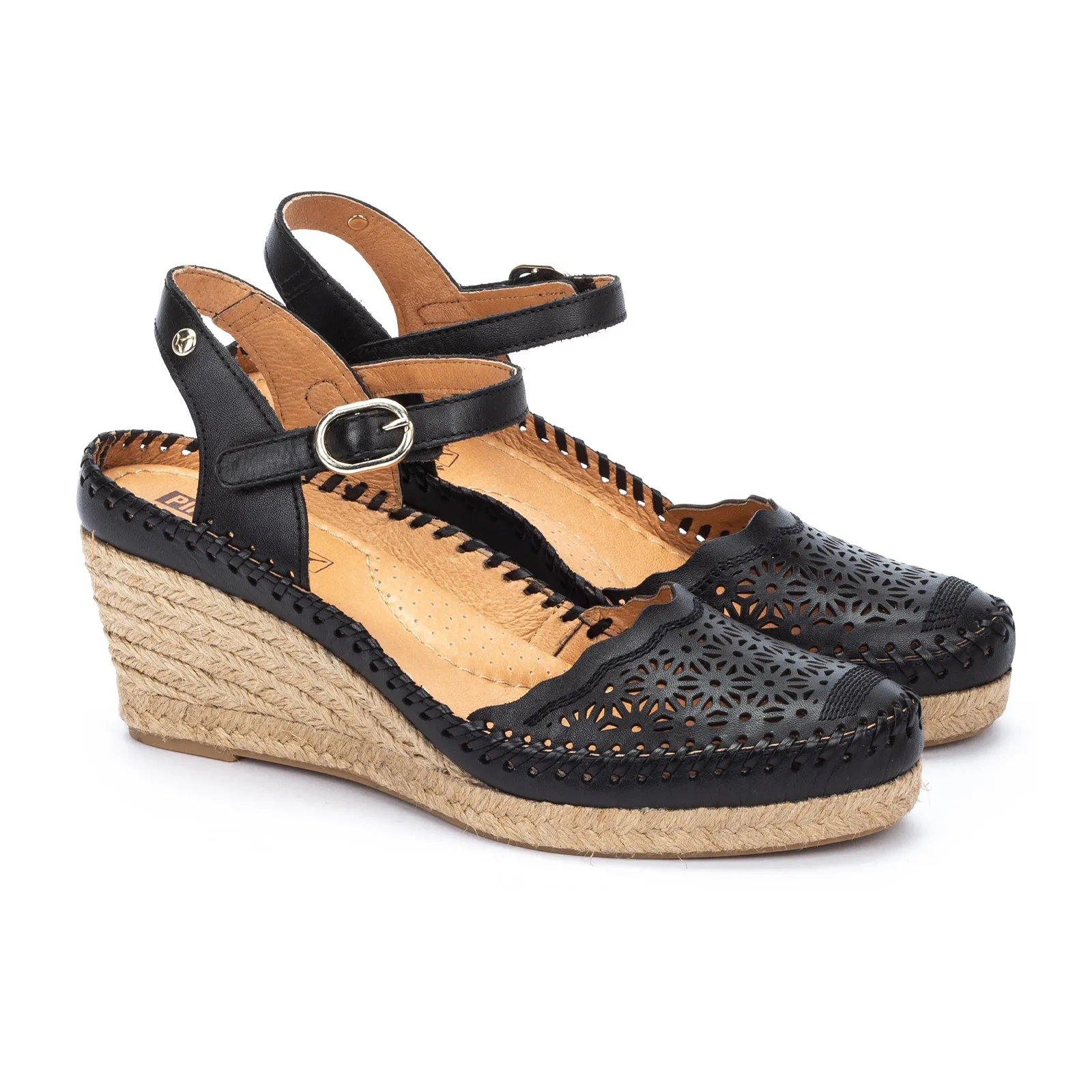 Pikolinos Vila W9Y-1508 Wedge Sandal (Women) - Black