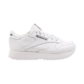 Reebok Womens Classic Leather Ripple Sneakers - Footwear White - Stylish, Comfortable, Versatile Athletic Shoes