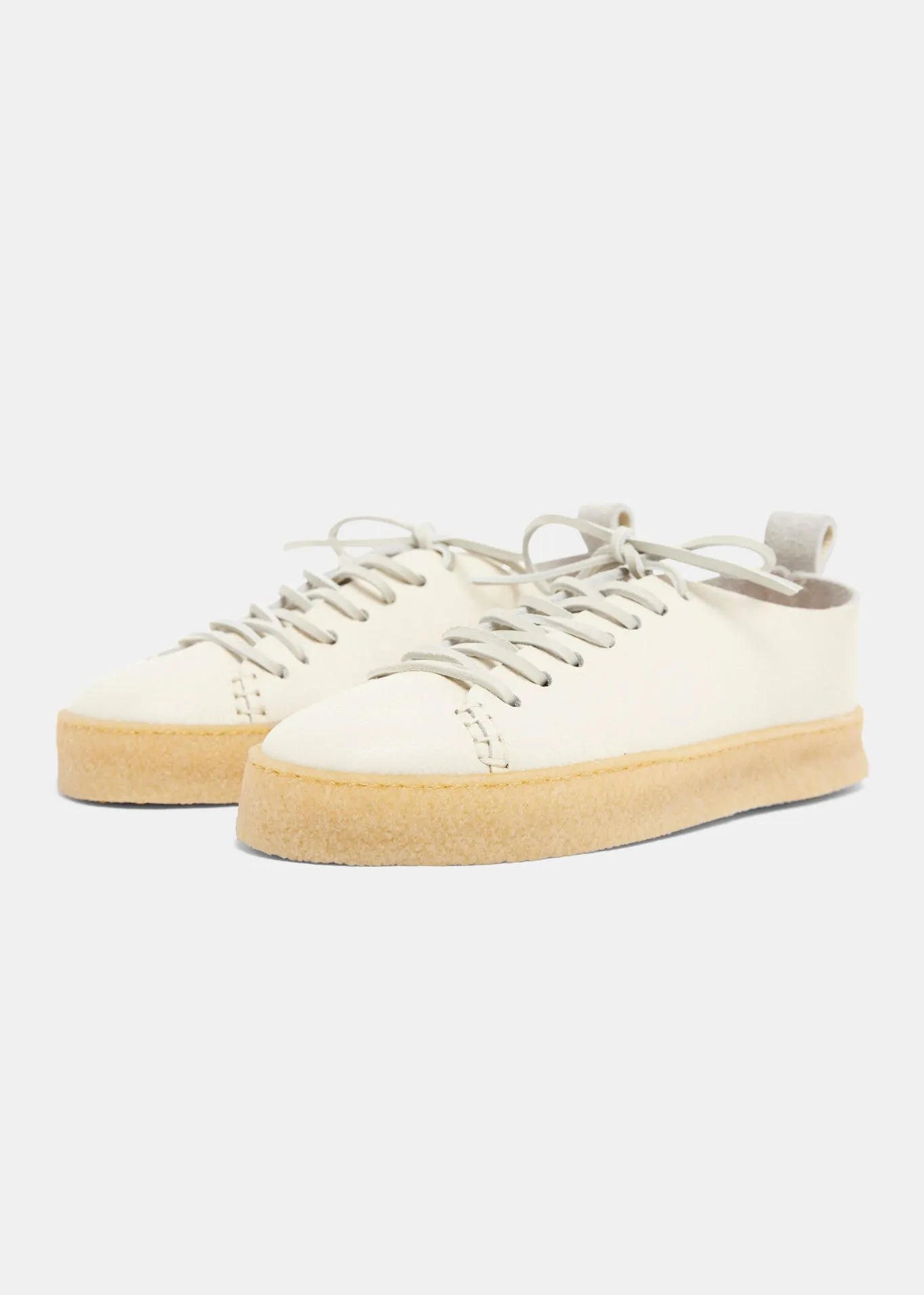 Rufus Womens Leather New Regular Fit Shoe - Off White