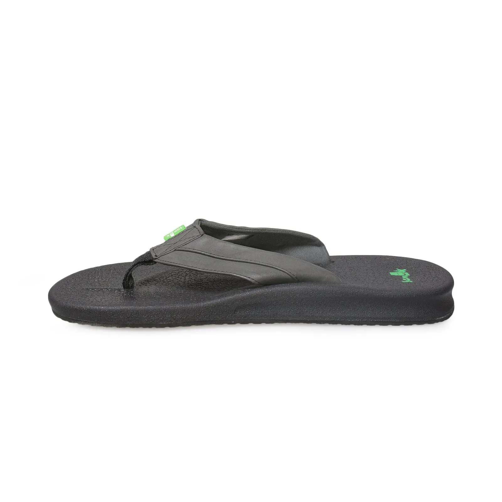 Sanuk Brumeister Black Flip Flops - Men's