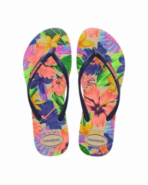 Slim Floral Neon Sandal