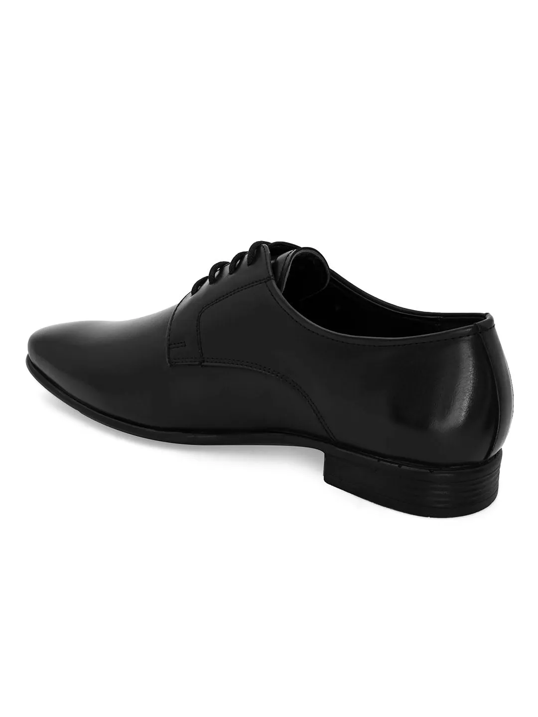 Solemn Black Derby Shoes