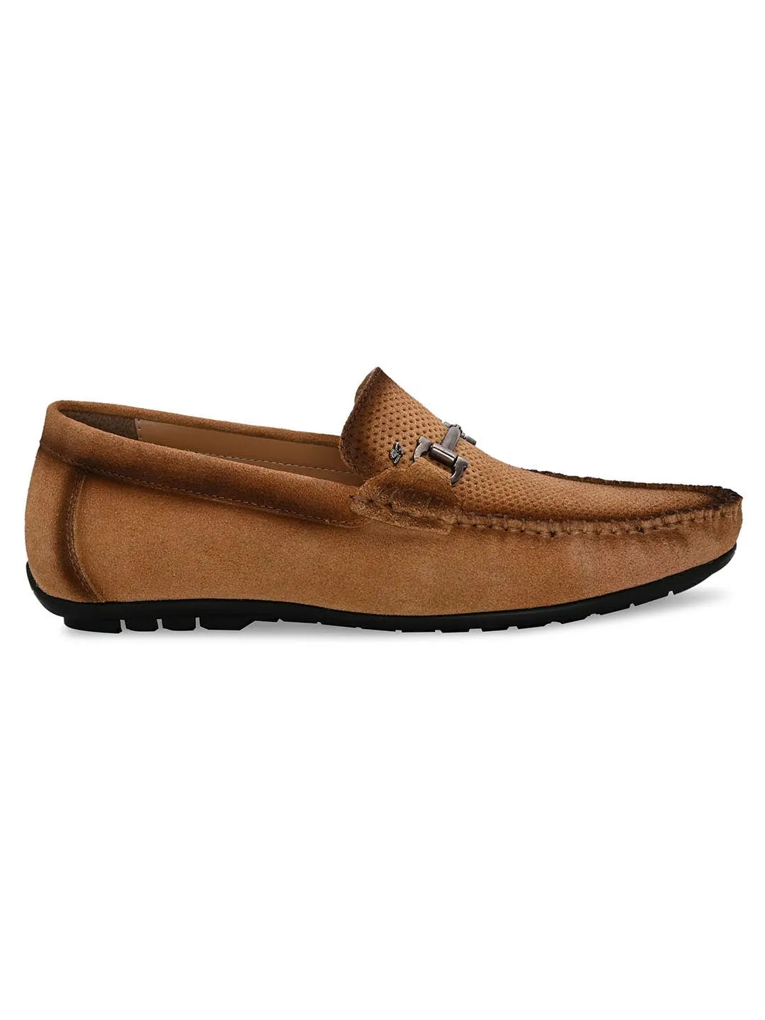 Stitch Tan Loafers