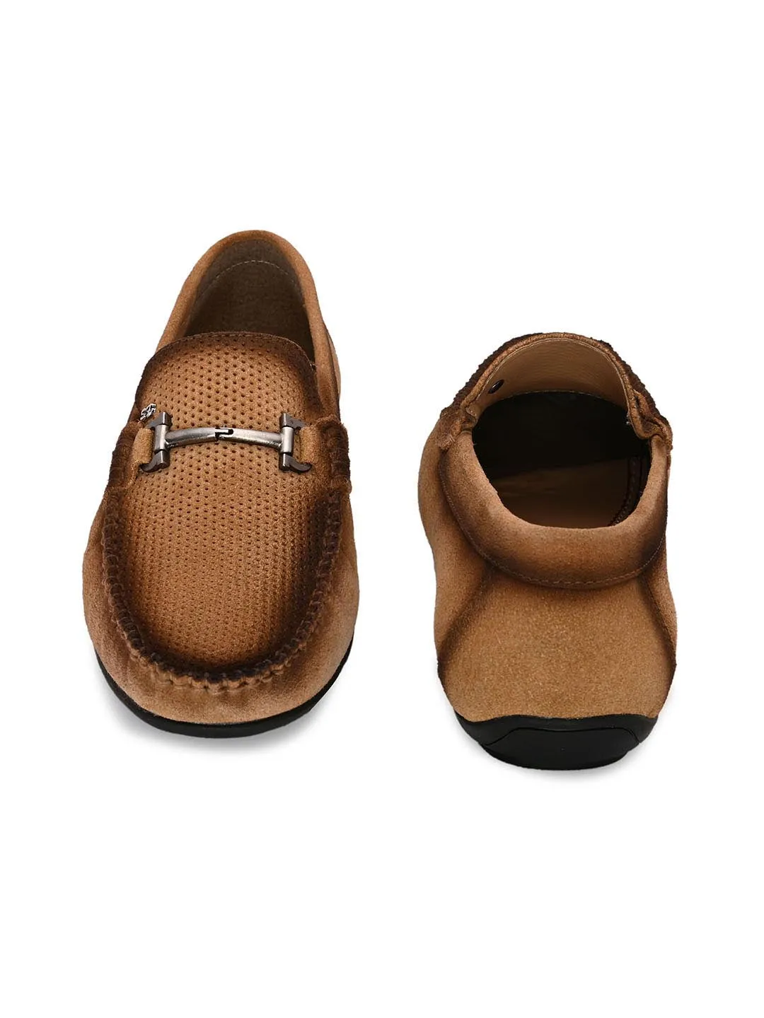 Stitch Tan Loafers