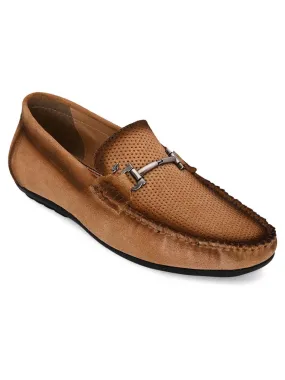 Stitch Tan Loafers