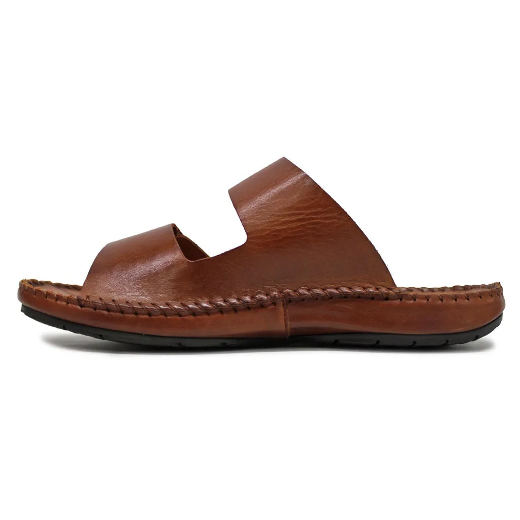 Tarifa Leather Men's Slides Sandals