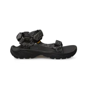 Teva Terra FI 5 Universal Wavy Trail Black Sandals - Men's