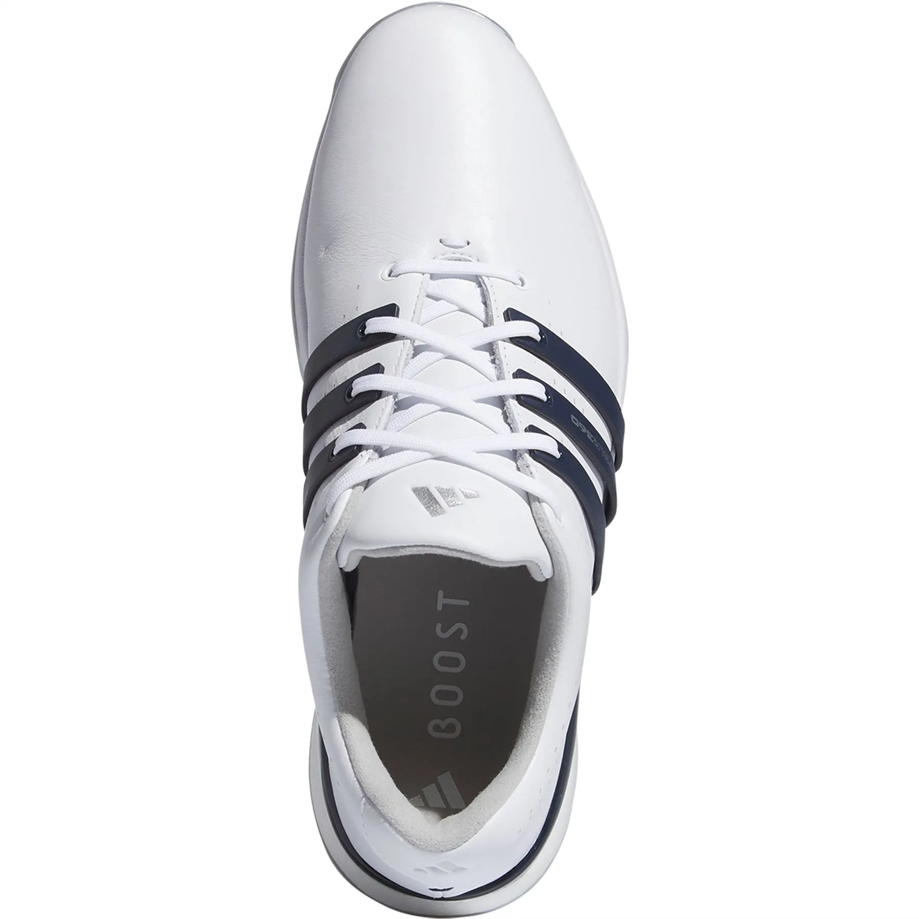 Tour360 24 Leather Golf Shoes White/Navy - SS24