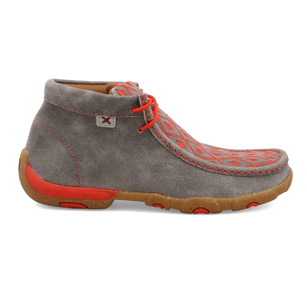 'Twisted X' Women's Chukka Driving Moc - Grey / Grenadine