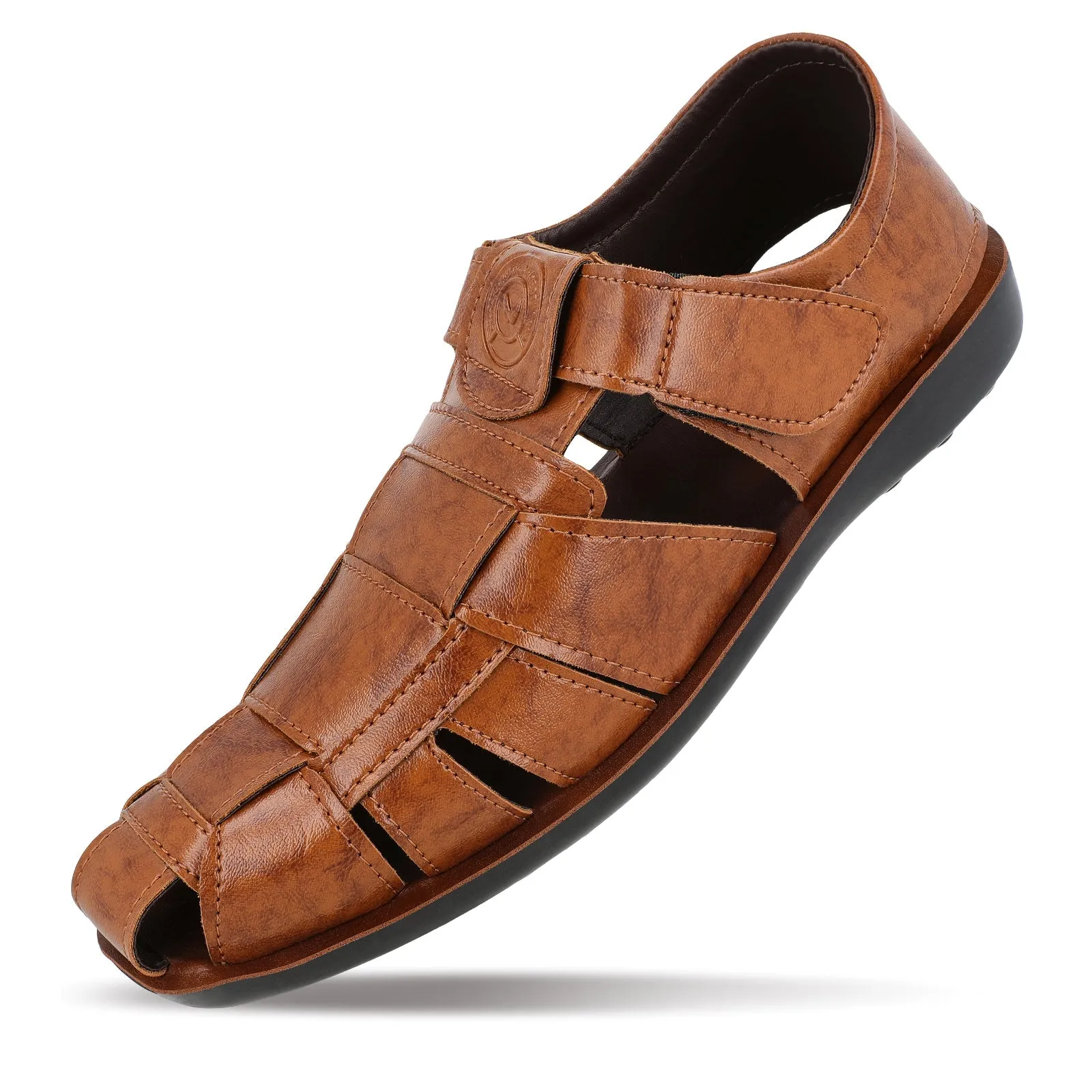 Walkaroo Men Fishermen Sandal  - WG5772 Tan