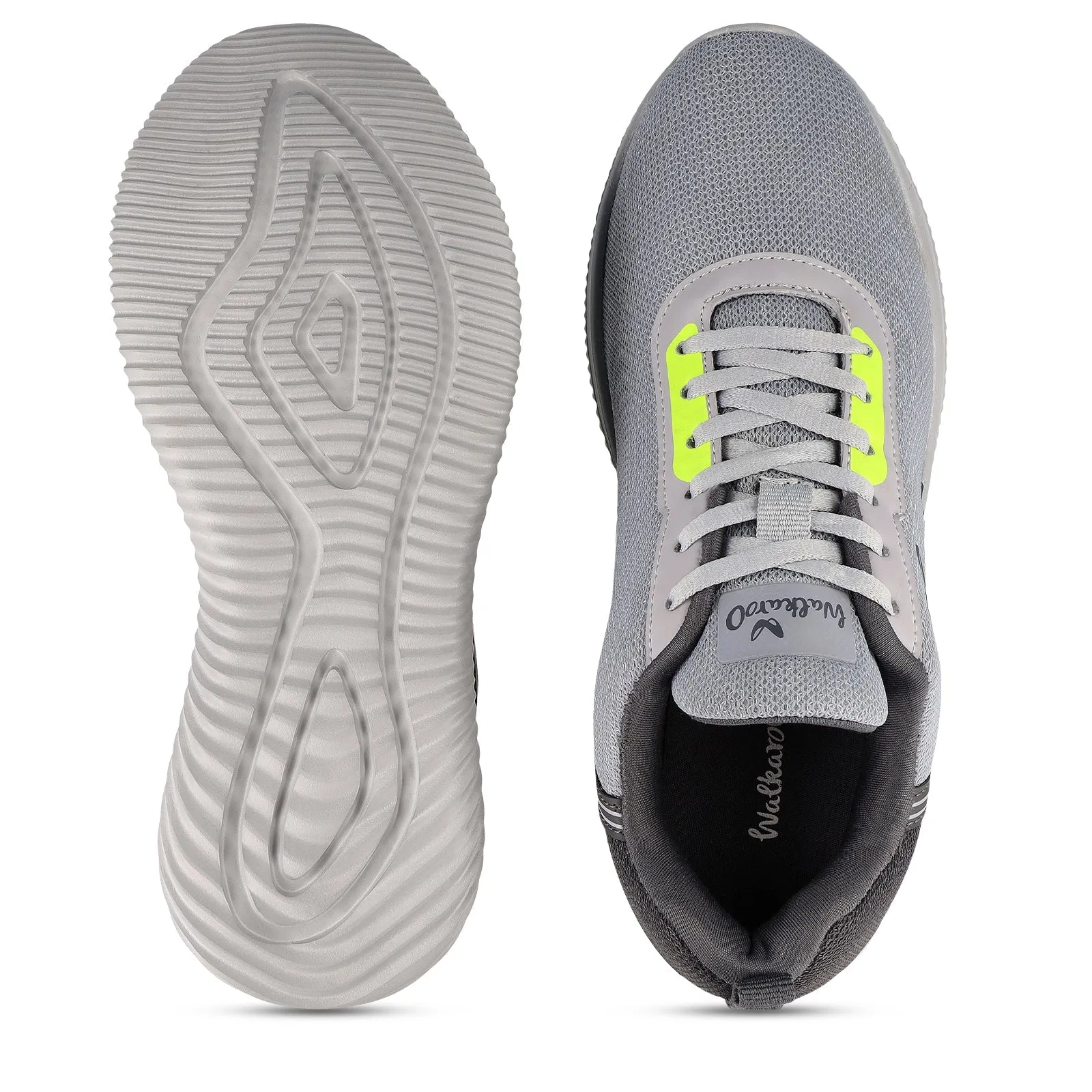 Walkaroo Men Lace-Up Training Shoes - WS9552 Grey