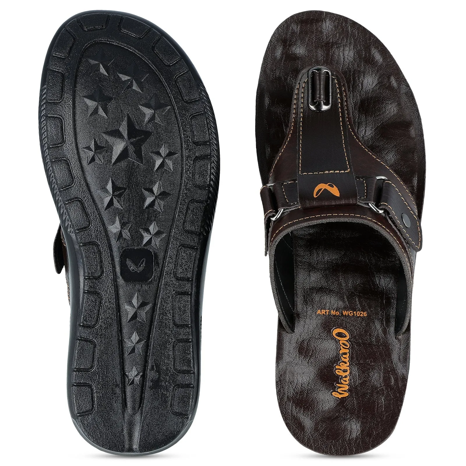 Walkaroo Men Sandal  - WG1026 Brown