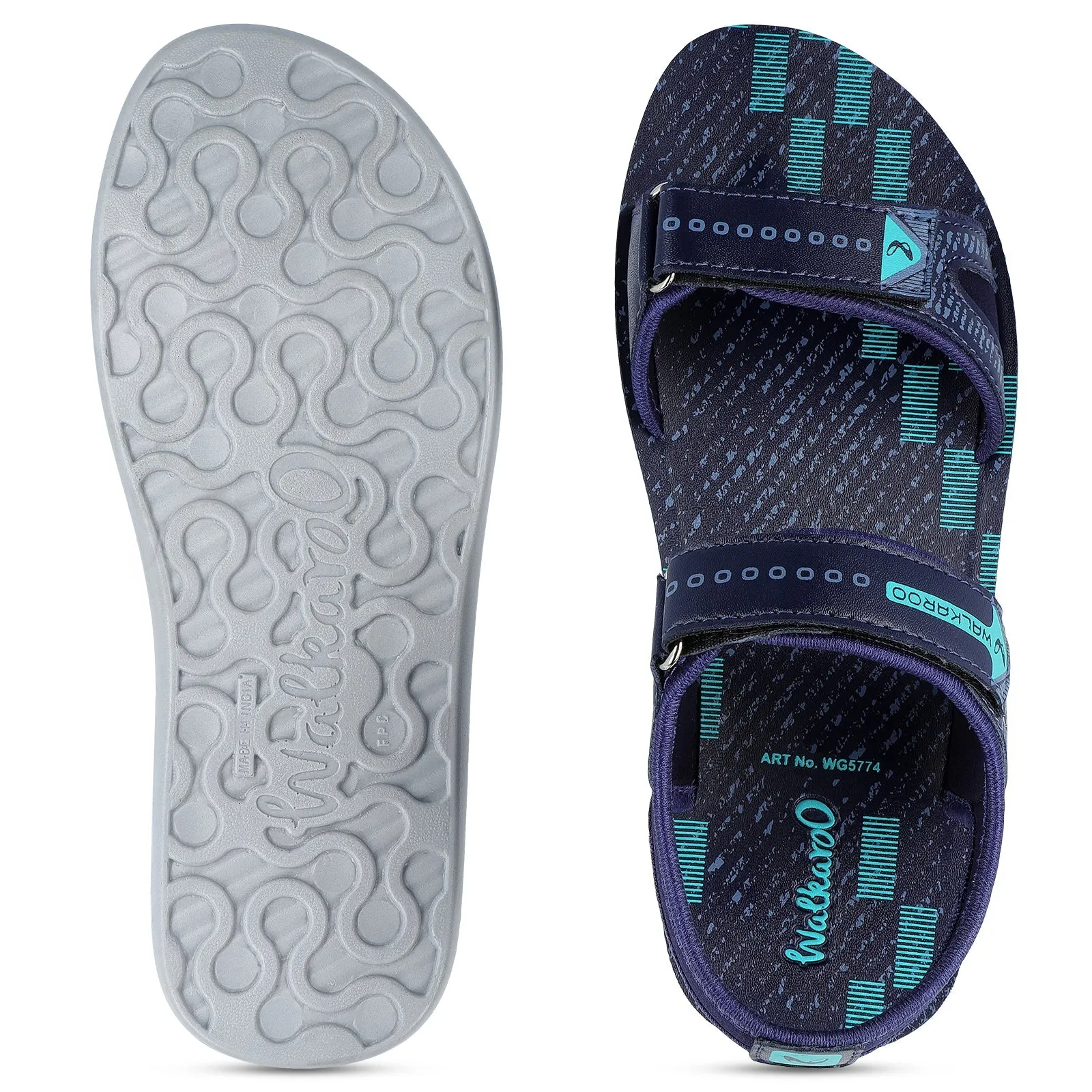 Walkaroo Men Sandal  - WG5774 Blue