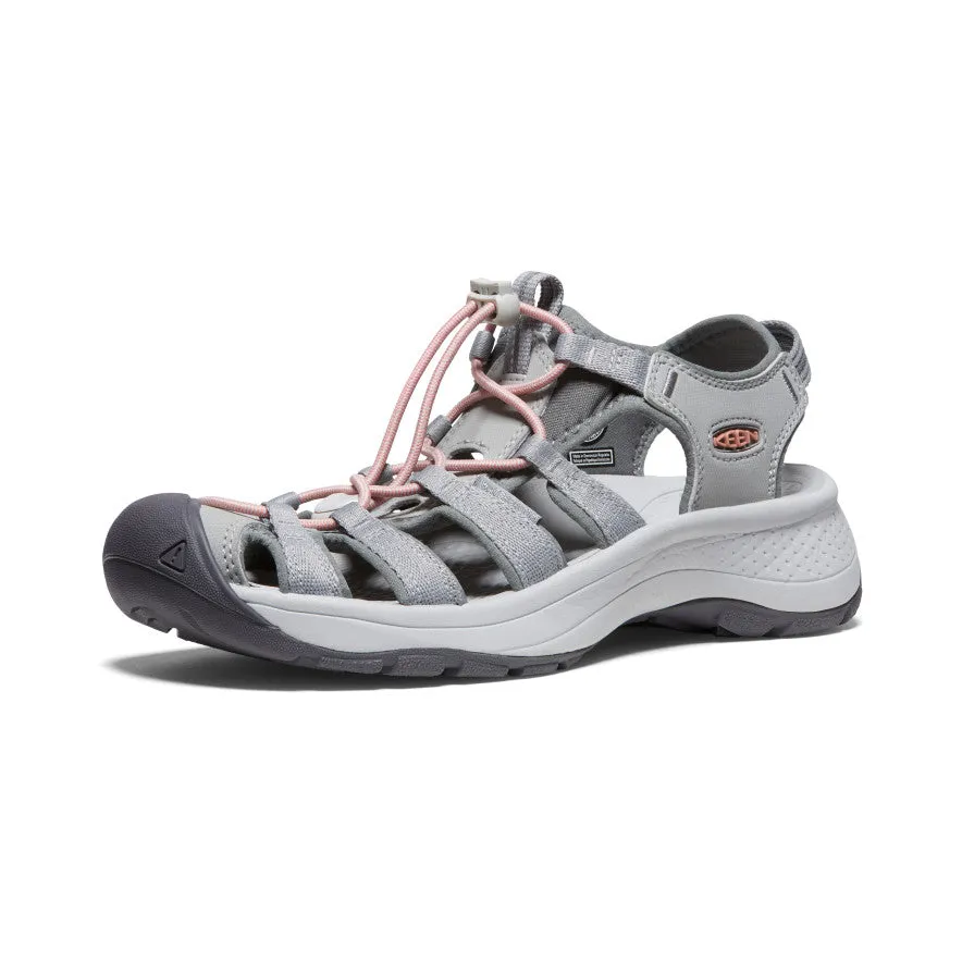 Women's Astoria West Sandal  |  Grey/Coral