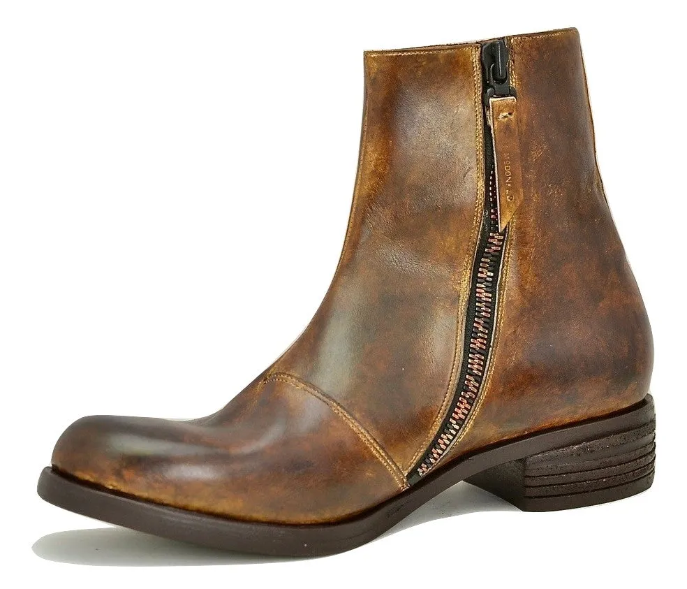 Zip Sided Boot  | Mahogany | Calf